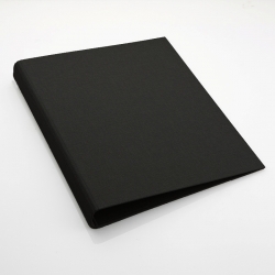 Classeur A3 à 4 Anneaux - Porte-documents Noir Avec 10 Pochettes