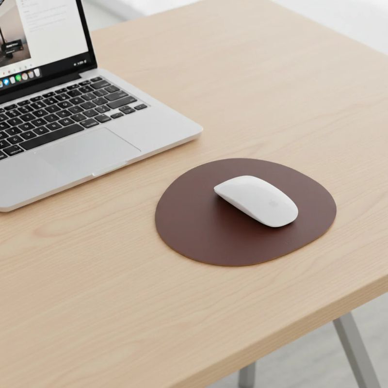 Tapis de souris en cuir recyclé