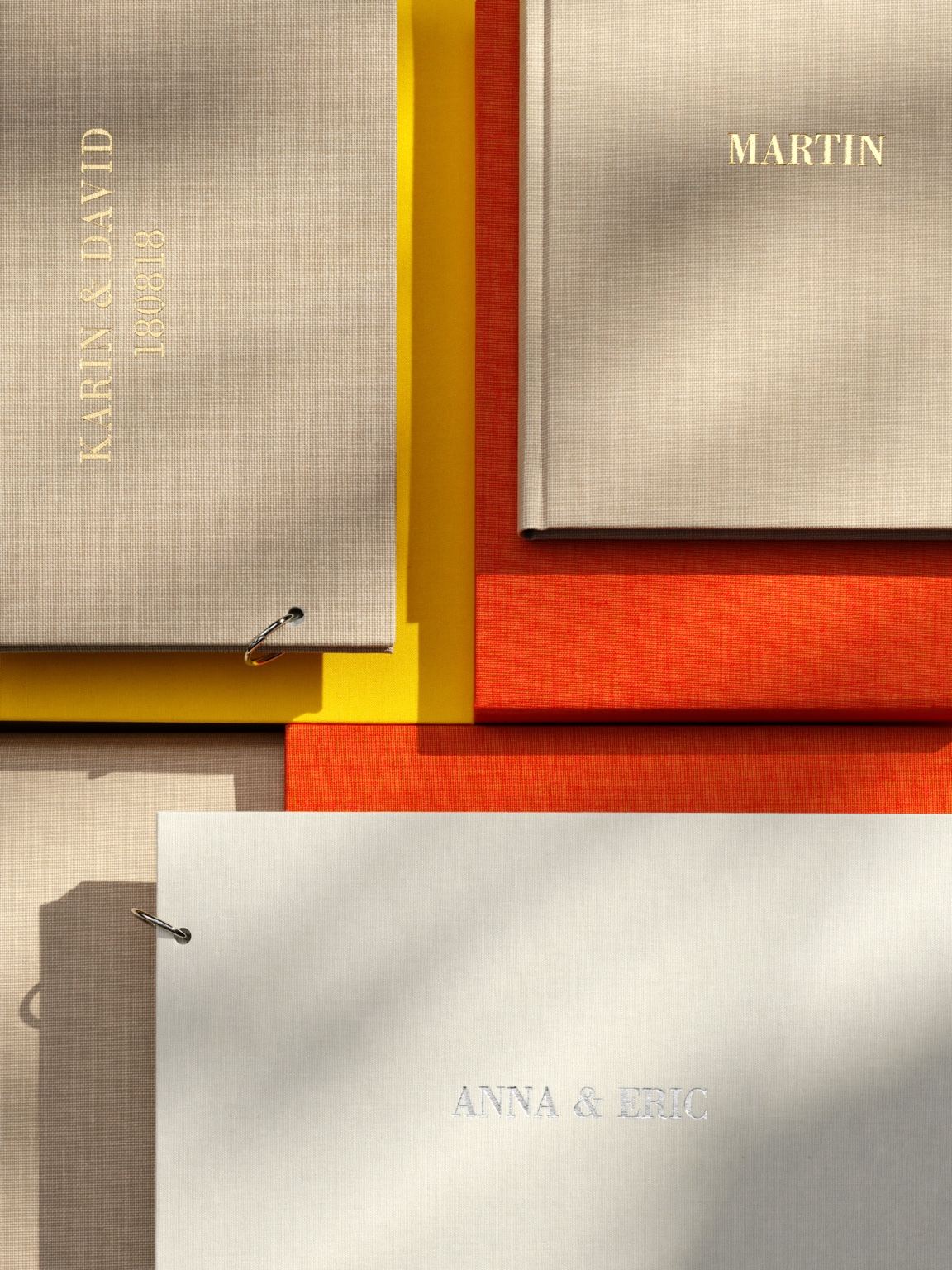 Albums et carnets personnalisés par marquage à chaud Bookbinders Design